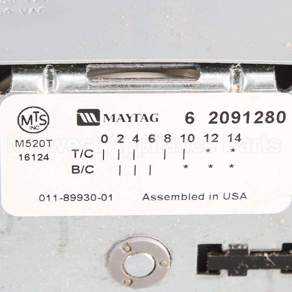 WP22001538 Whirlpool Timer