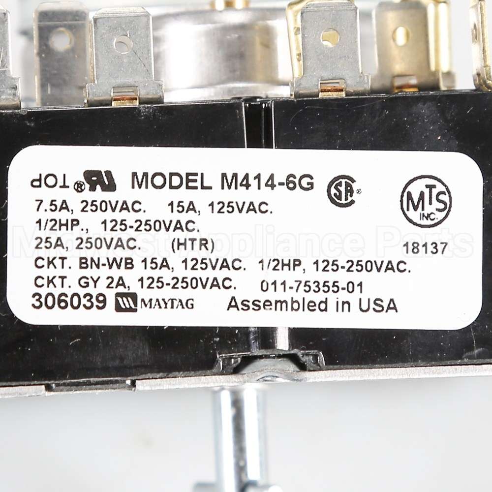 WP306039 Whirlpool Timer