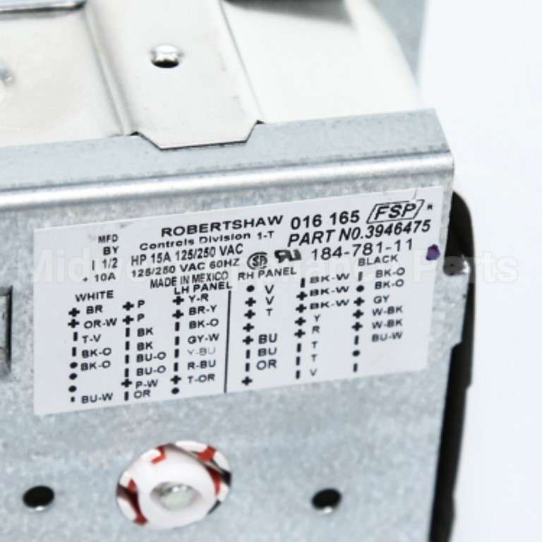 WP3946475 Whirlpool Timer