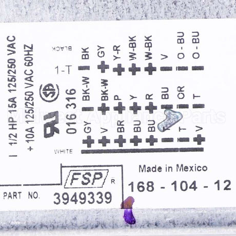 WP3949339 Whirlpool Timer