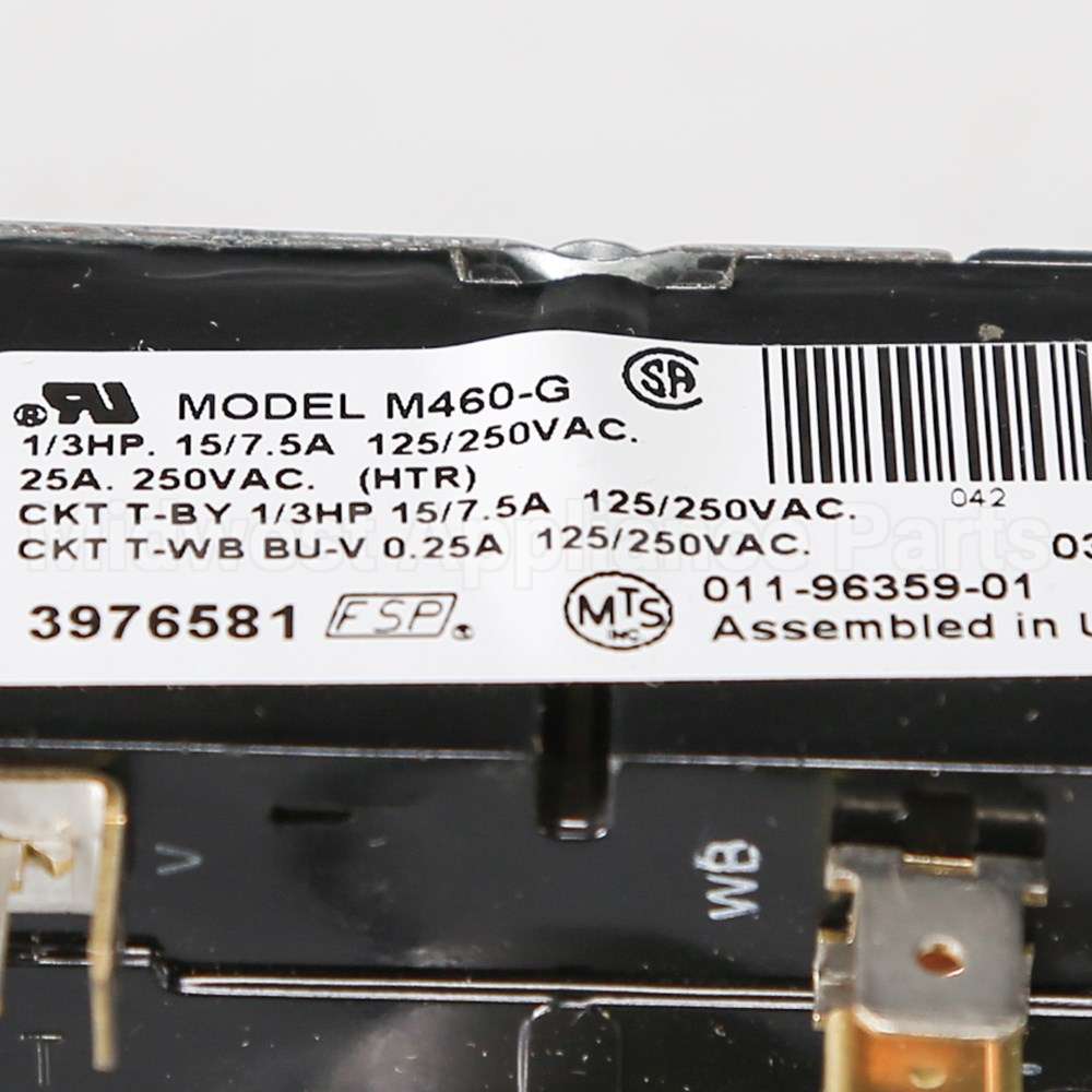 WP3976581 Whirlpool Timer