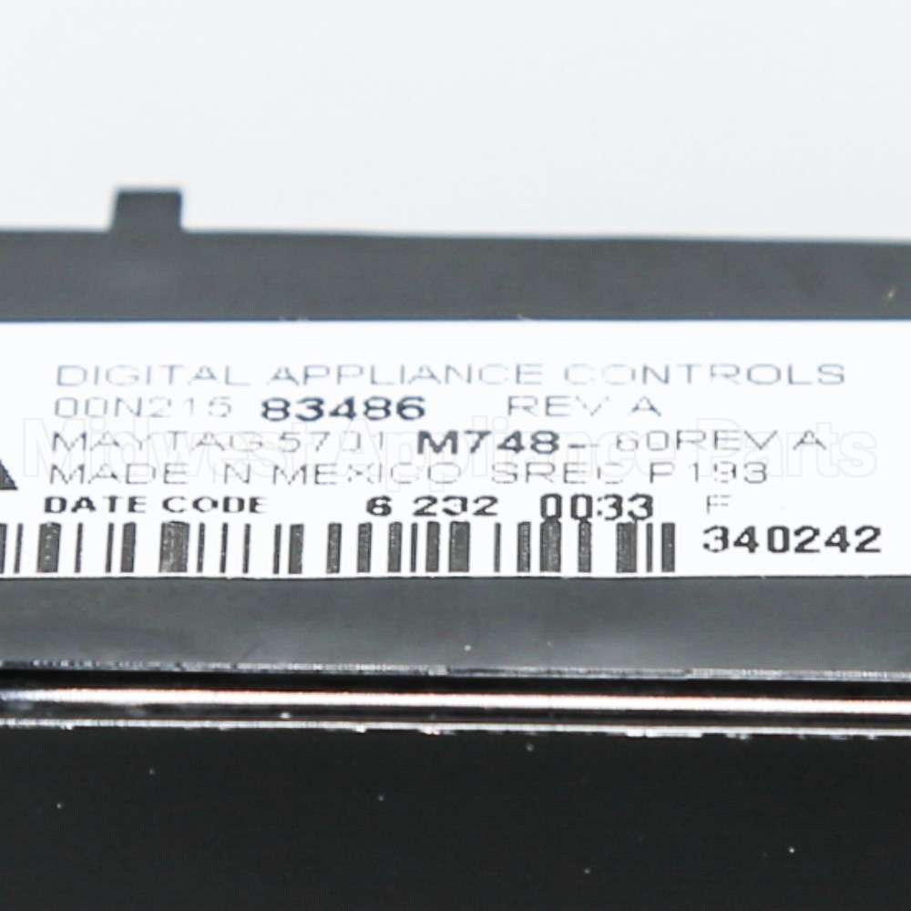 WP5701M748-60 Whirlpool Cntrl-Elec