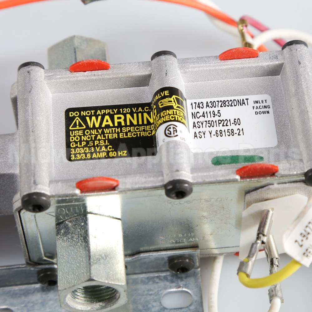 WP74011290 Whirlpool Valve- Bak