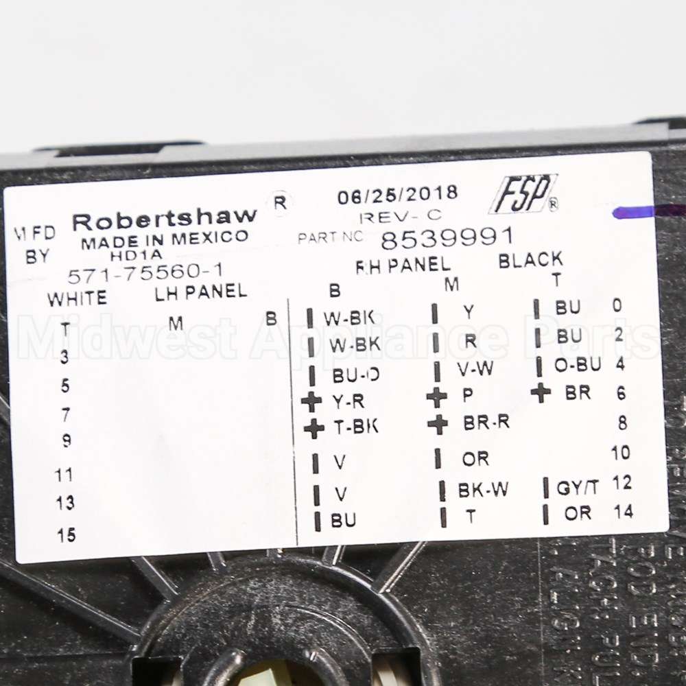 WP8539991 Whirlpool Timer