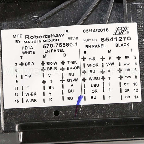 WP8541270 Whirlpool Timer