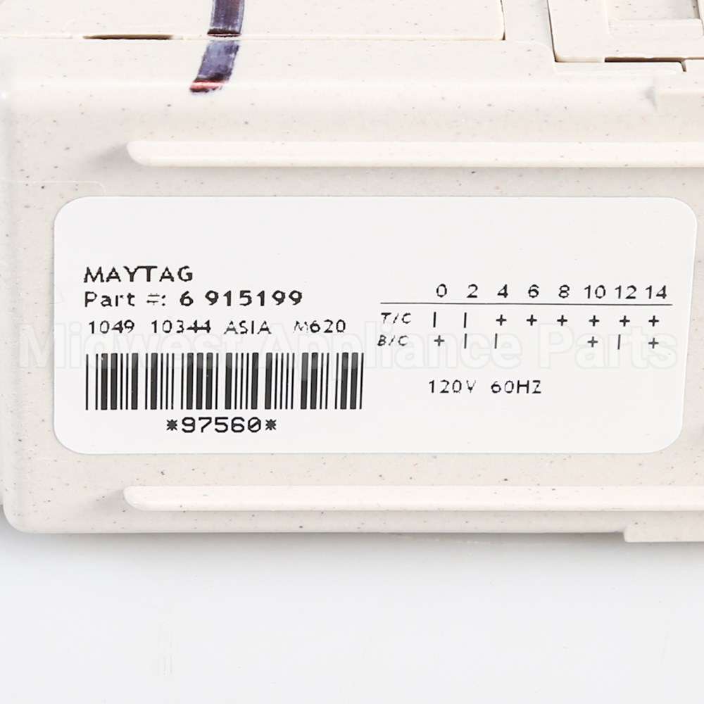 WP99002206 Whirlpool Timer