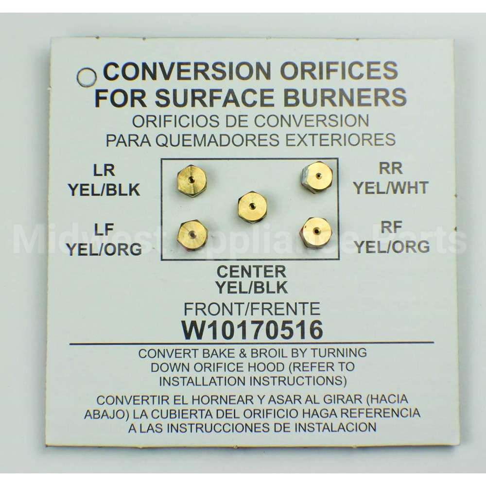 WPW10170516 Whirlpool Spud-Orfce