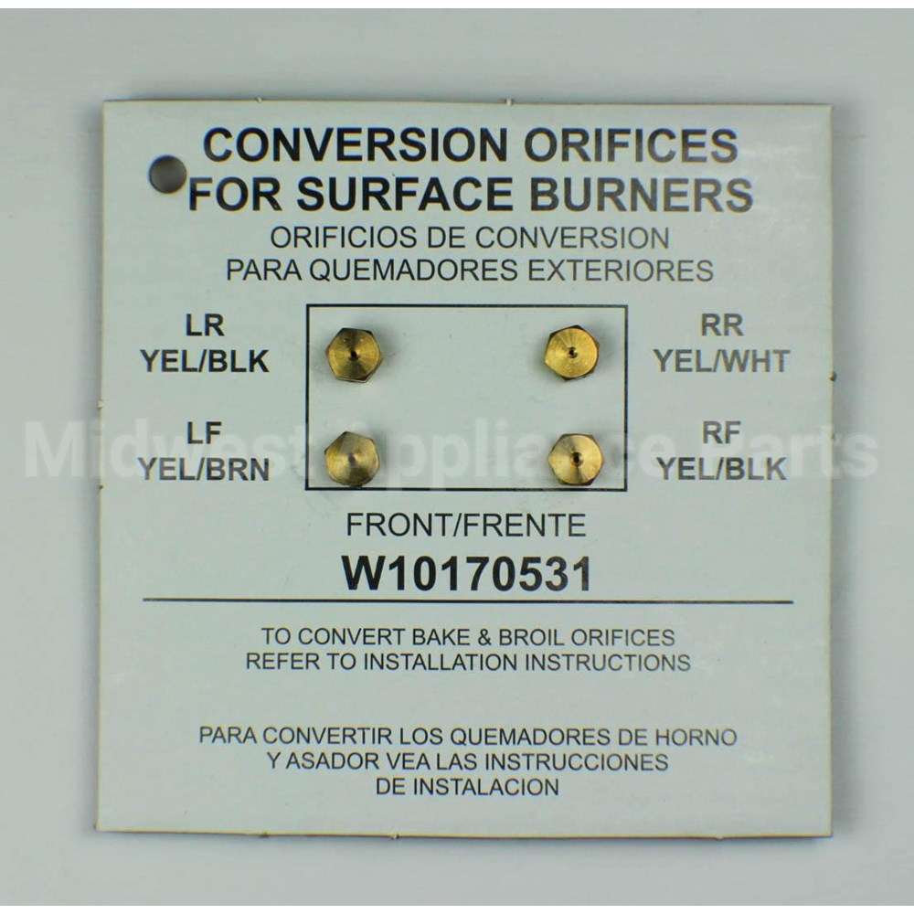 WPW10170531 Whirlpool Spud-Orfce