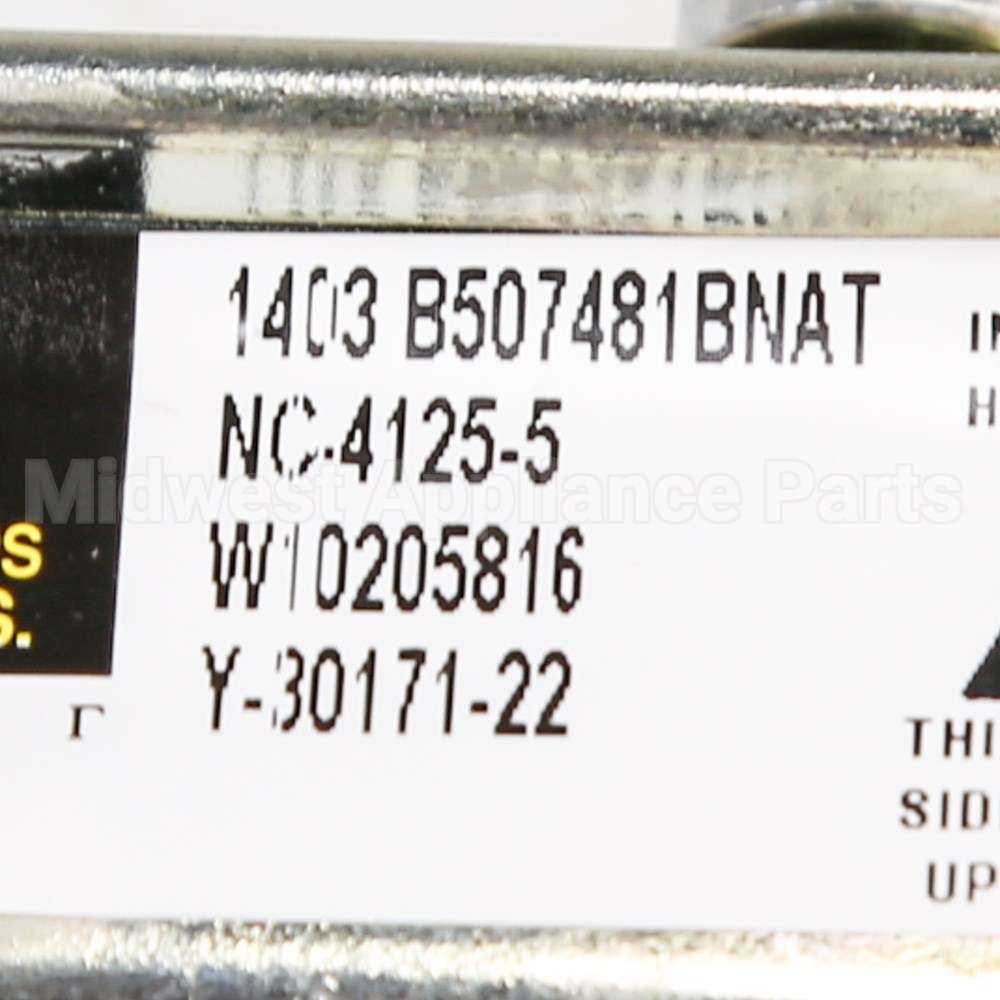 WPW10205816 Whirlpool Valve-Gas