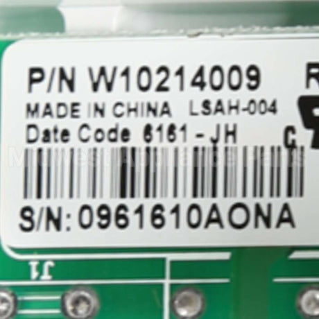 WPW10214009 Whirlpool Cntrl-Elec