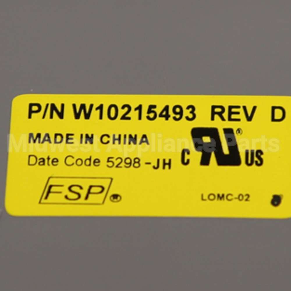 WPW10215493 Whirlpool Cntrl-Elec