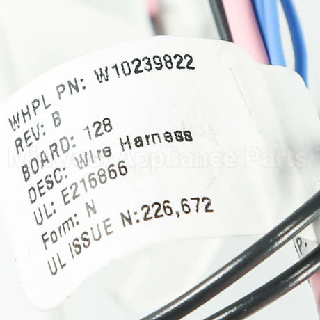 WPW10239822 Whirlpool Harns-Wire