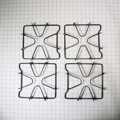 WPW10268483 Whirlpool Stove Oven Range 4 Piece Black Grate Kit
