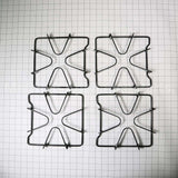 WPW10268483 Whirlpool Stove Oven Range 4 Piece Black Grate Kit