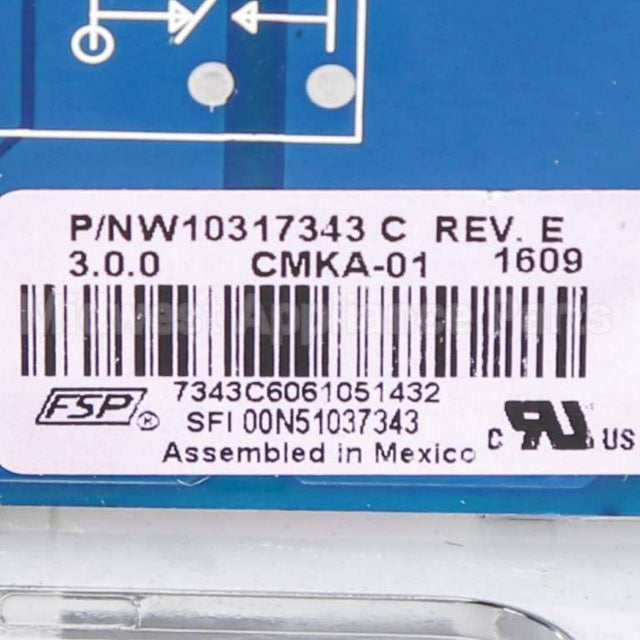 WPW10317343 Whirlpool Cntrl-Elec