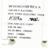 WPW10363198 Whirlpool Swtch-Oven
