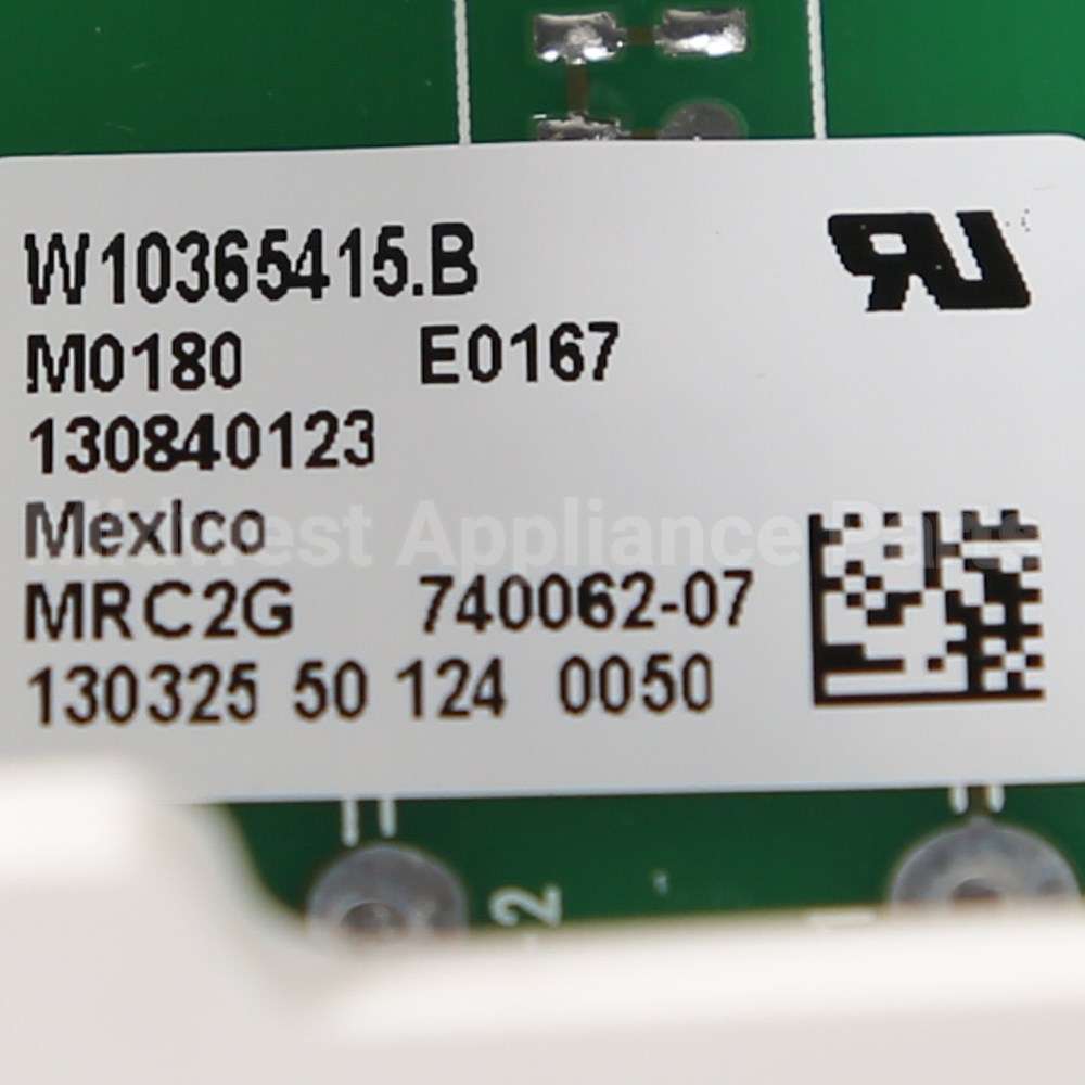 WPW10365415 Whirlpool Cntrl-Elec