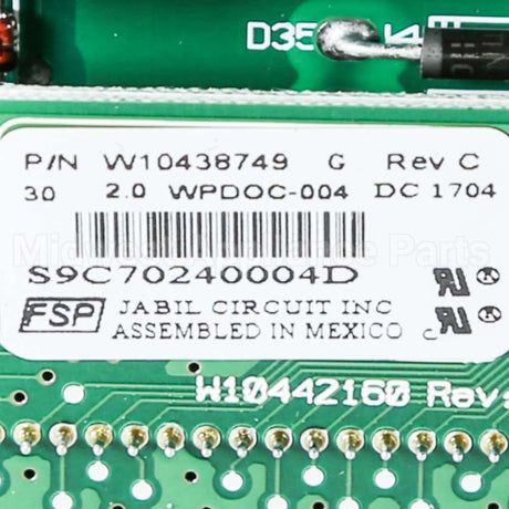WPW10438710 Whirlpool Cntrl-Elec