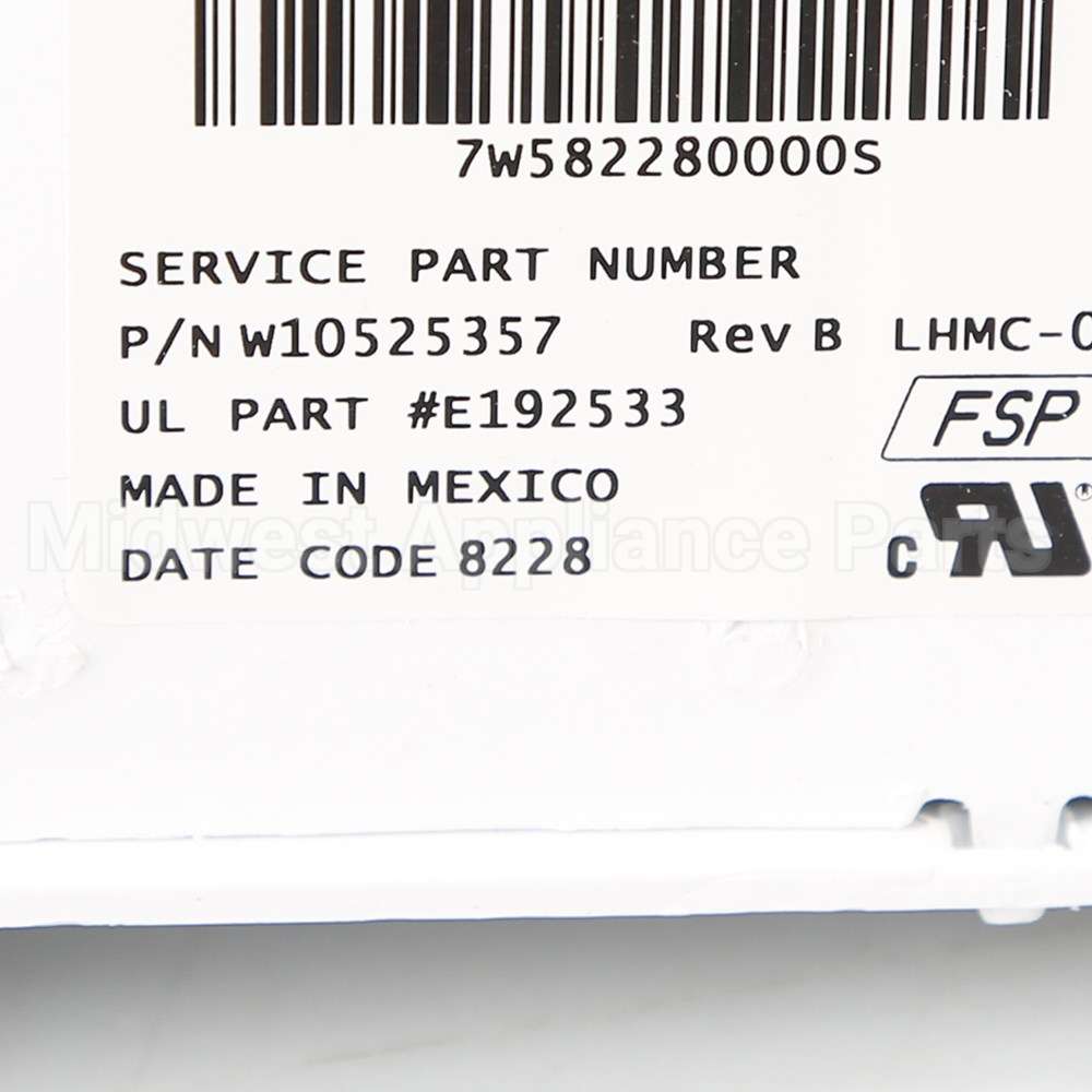 WPW10525357 Whirlpool Cntrl-Elec