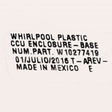 WPW10525361 Whirlpool Cntrl-Elec