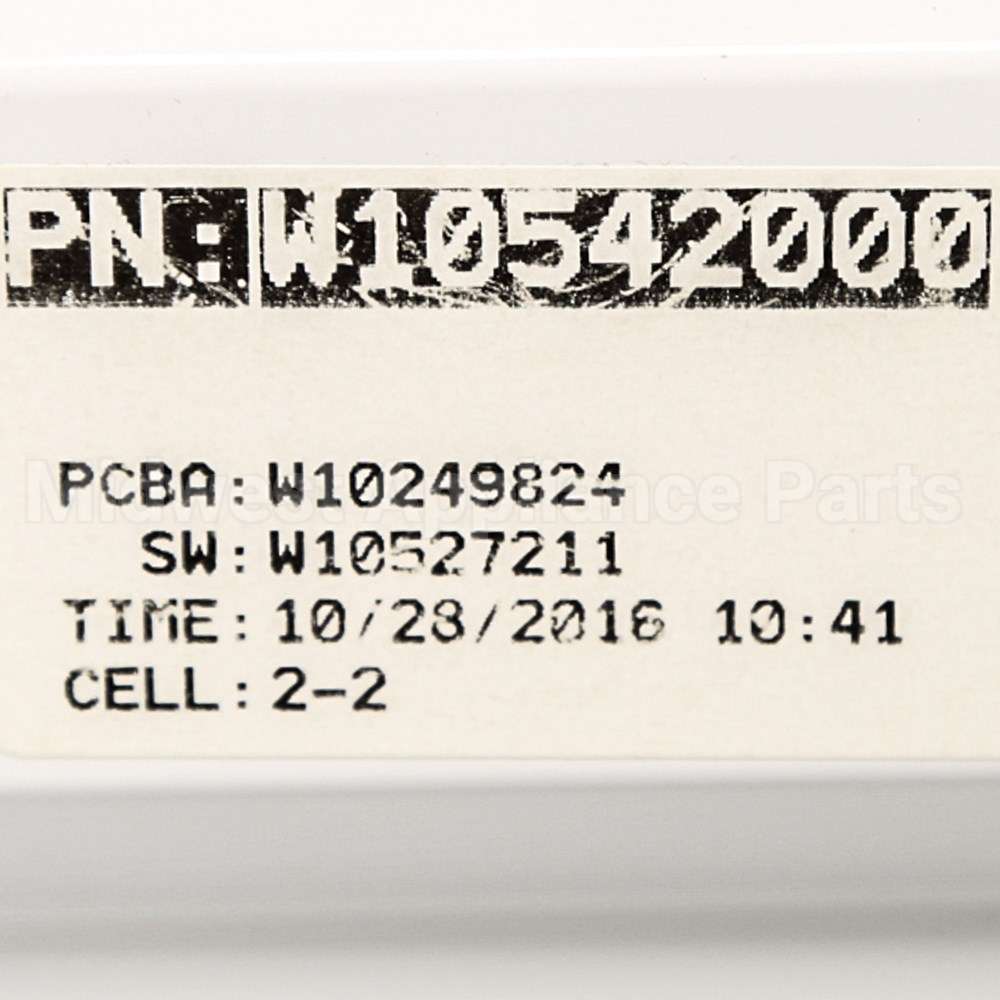 WPW10542000 Whirlpool Cntrl-Elec