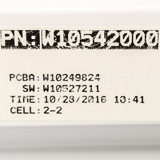 WPW10542000 Whirlpool Cntrl-Elec