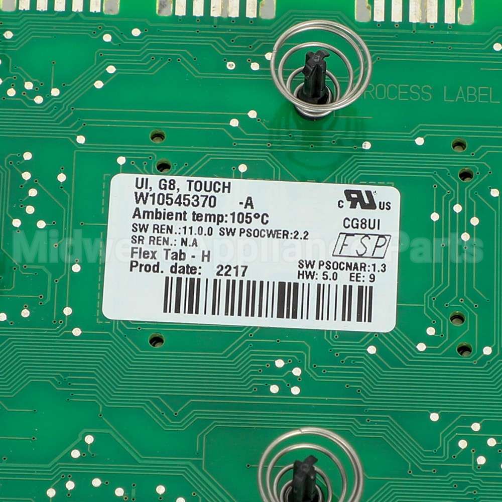 WPW10545370 Whirlpool Cntrl-Elec