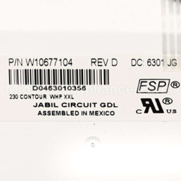 WPW10677104 Whirlpool Cntrl-Elec