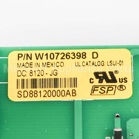WPW10726398 Whirlpool Cntrl-Elec