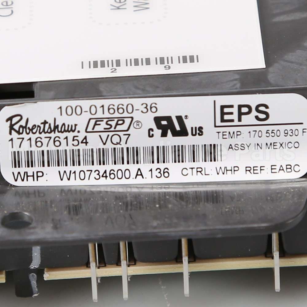 WPW10734600 Whirlpool Cntrl-Elec