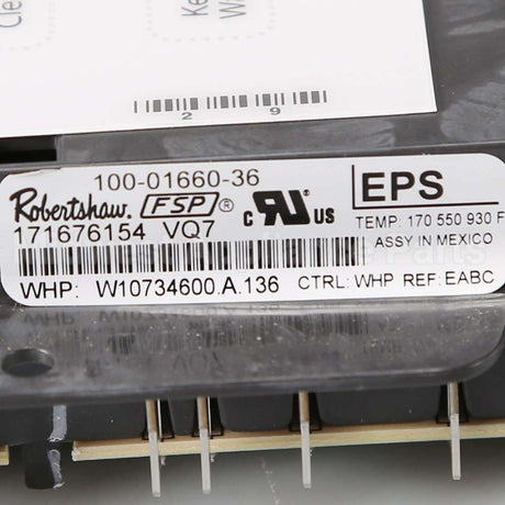 WPW10734600 Whirlpool Cntrl-Elec