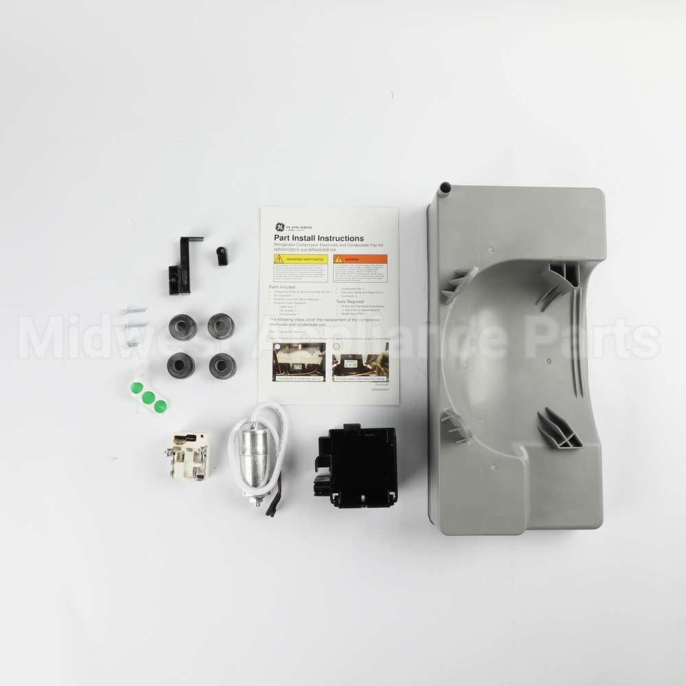 WR49X30819 GE Compressor Electricals & Drain Pan