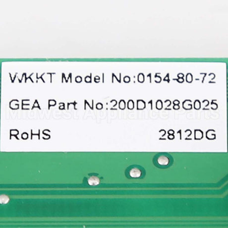 WR55X10982 GE Board Asm Temp Control