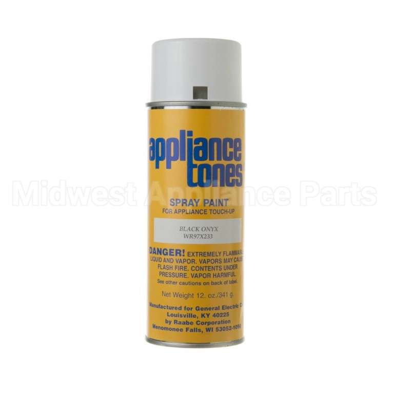 WR97X233 GE Black Onyx Paint Touch Up Can 12 Oz.