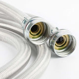 WX14X10017 GE 2Pk-Plymr Coated 4' Washer Hoses 90 Elbow
