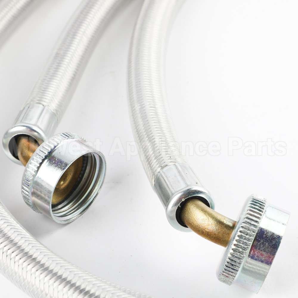 WX14X10017 GE 2Pk-Plymr Coated 4' Washer Hoses 90 Elbow