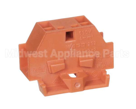 X40012-4R Globe Connecting Block 4-Con Orange