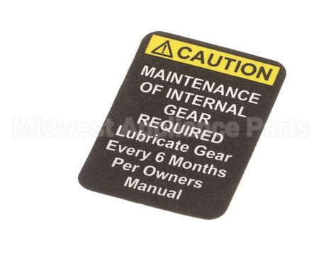 X91009 Globe Mixer Label Caution - Small