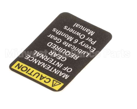 X91009 Globe Mixer Label Caution - Small