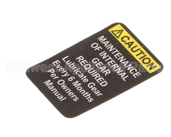 X91009 Globe Mixer Label Caution - Small