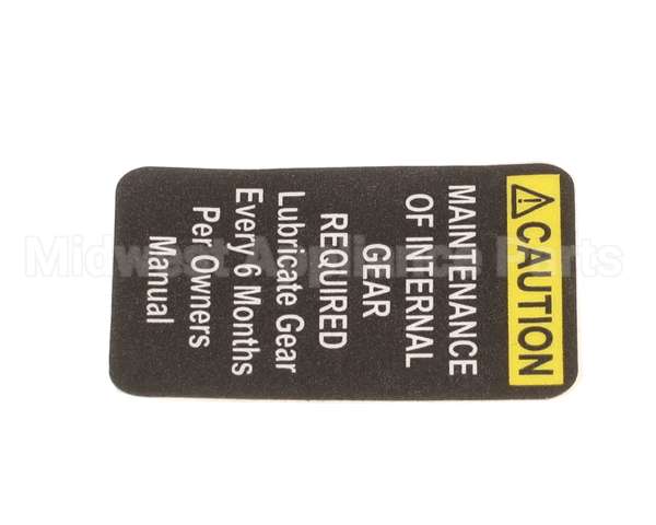 X91009 Globe Mixer Label Caution - Small