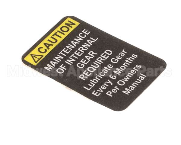 X91009 Globe Mixer Label Caution - Small