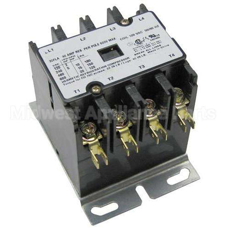 XNC6X126 Compatible General Electric Contactor 4P 30/40A 120V
