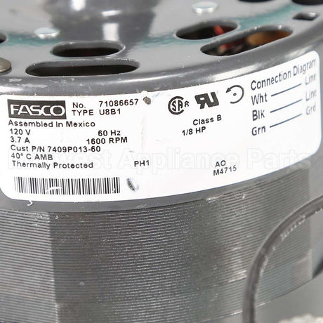 Y706132 Whirlpool Motor Downdraft