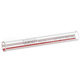 Z009752 Compatible Groen Tube, Glass-Red & White Stripe