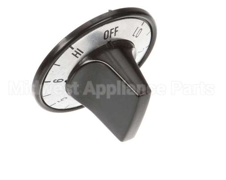 ZHW-10518 Crown Verity Control Knob, Silver, Numbered